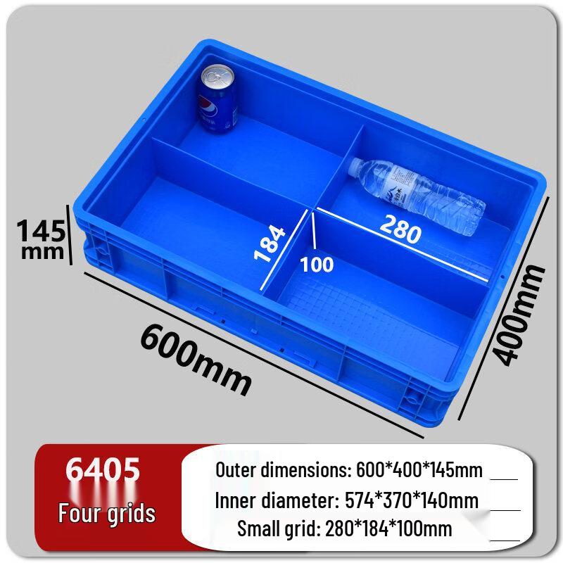 Multi-Compartment Rectangular Plastic Storage Box