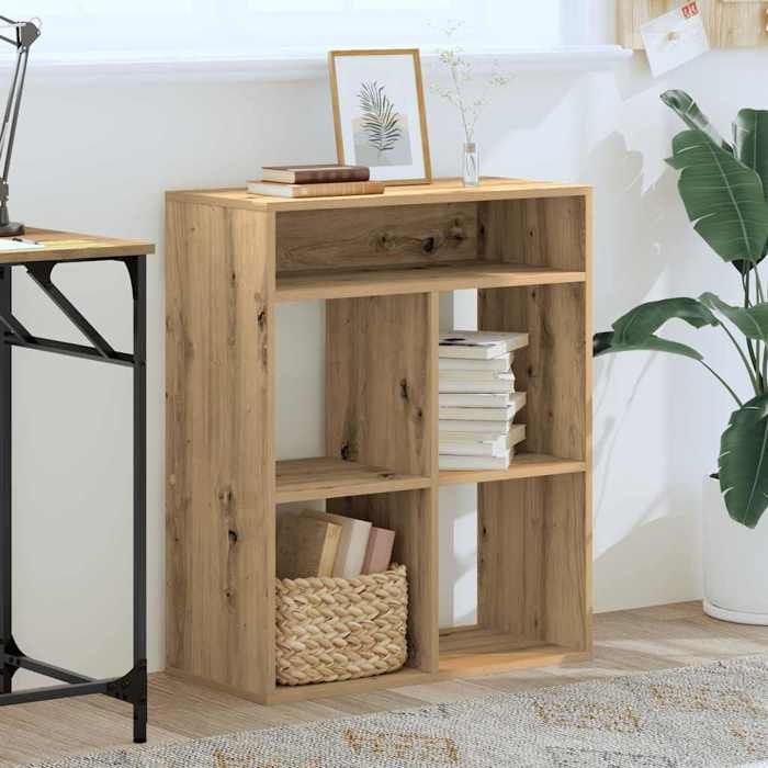 VidaXL Bookcase Artisan Oak 66x31x80 Cm Engineered Wood, Storage Cabinet, Storage Shelf, Unit of 860300