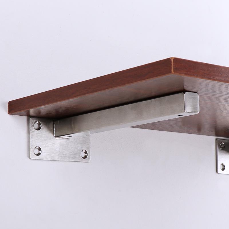 Thickened Stainless Steel Wall-Mount Storage Shelf Bracket