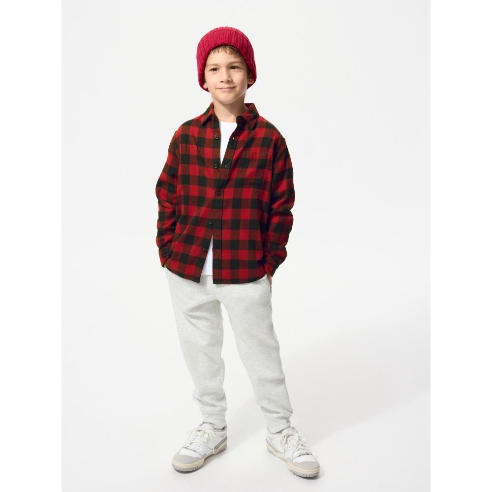 Uniqlo Kids Flannel Check Shirt  Long Sleeve  B
