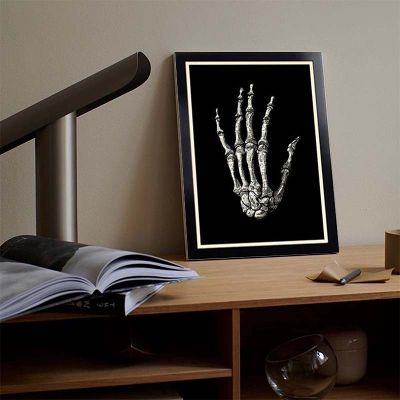 Vintage Sada Anatomických Plakátů s Potiskem Lebky Anatomie Plátna Obrazy Nástěnné Umění Potisk Lebky Dárek do Obývacího Pokoje Domov Bez Rámu