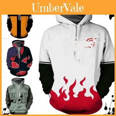 Hokage Ninjia Anime Hoodie Lässige Langarm Pullover Für Stilvollen Komfort UK