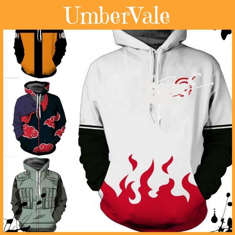 Hokage Ninjia Anime Hoodie Lässige Langarm Pullover Für Stilvollen Komfort UK