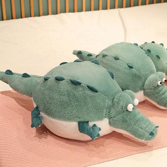 Stuffed Animal Doll Fat Body Cartoon Doll Plushie Appease Sleeping Pillow Sofa Ornament Cute Pufferfish Crocodile Plush Pillow Toy Christmas Gift