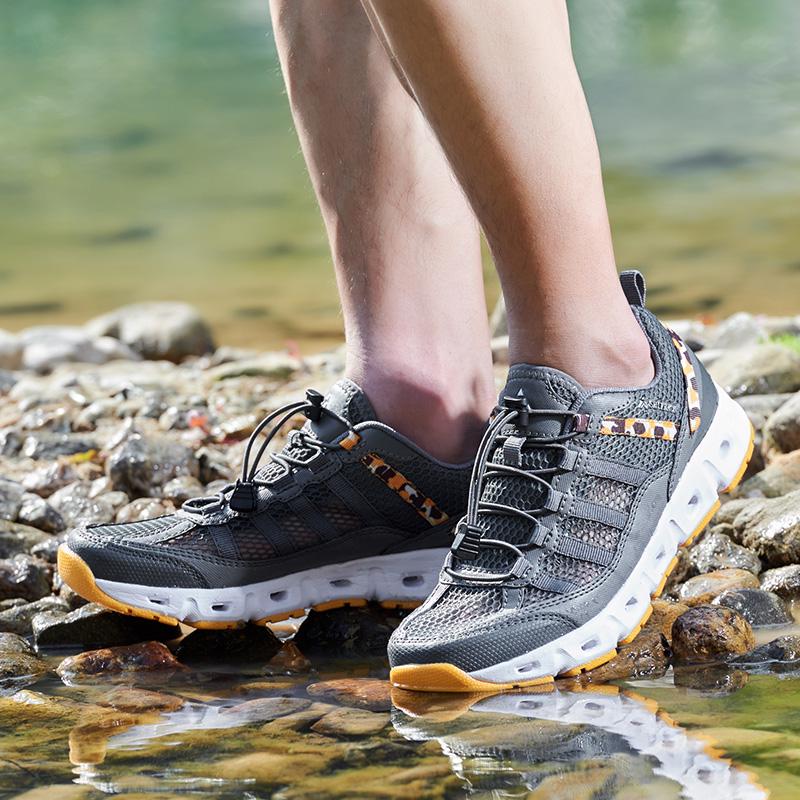Fashion New Men Outdoor Hiking Shoes Aqua Shoes Walking Sneskers Sport Water Shoes Climbing Trekking Wading Shoes Quick-Dry River Sea