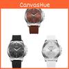 Ouki Heren Quartz Horloge Met Mineraal Glas Wijzerplaat Voor Modieuze Casual Kleding