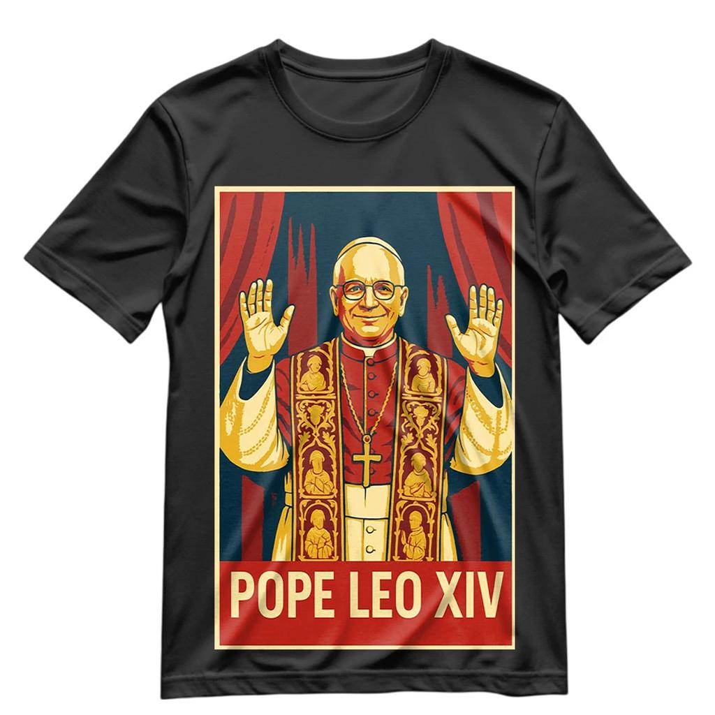 Pope Leo XIV T Shirt New Pope American Pope Leo XIV Provost 2025 Shirt S-XXXL