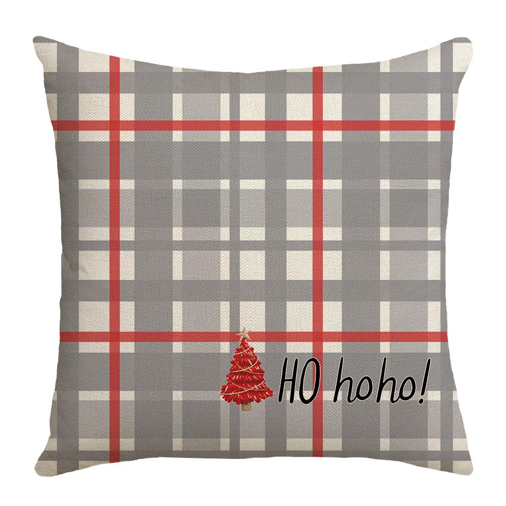 New Christmas Decorative Throw Pillow Cover Sofa Living Room Cushion Elk Print Pillow Cover