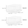 6/1cs Transparent Shoes Case Folding Storage Box Thickened Drawer Case Plastic Shoe Boxes Stackable Organizer Household Item