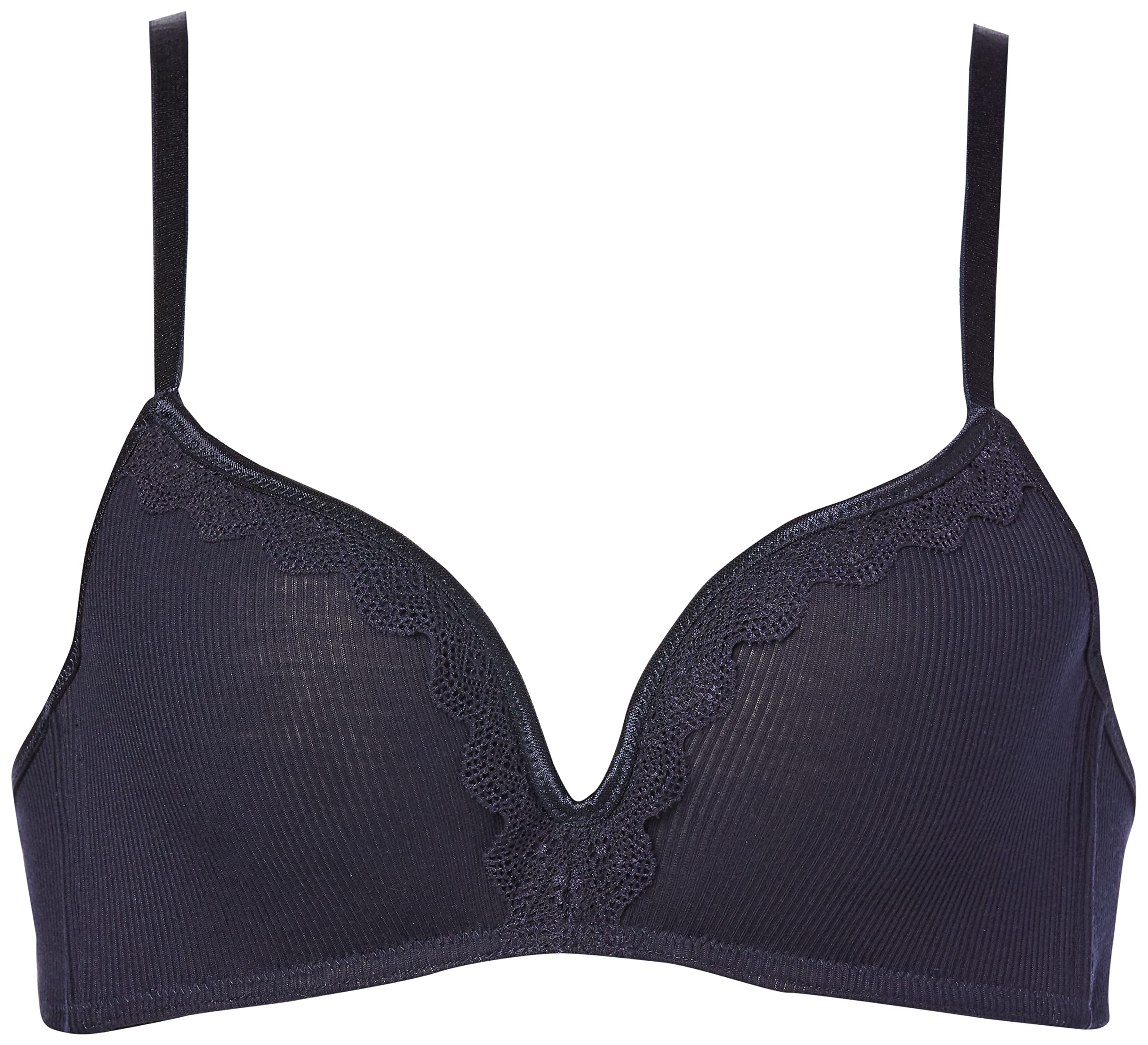 

Fukusuke Rue by intimate Thin Rib Bra d F Silk-Blend