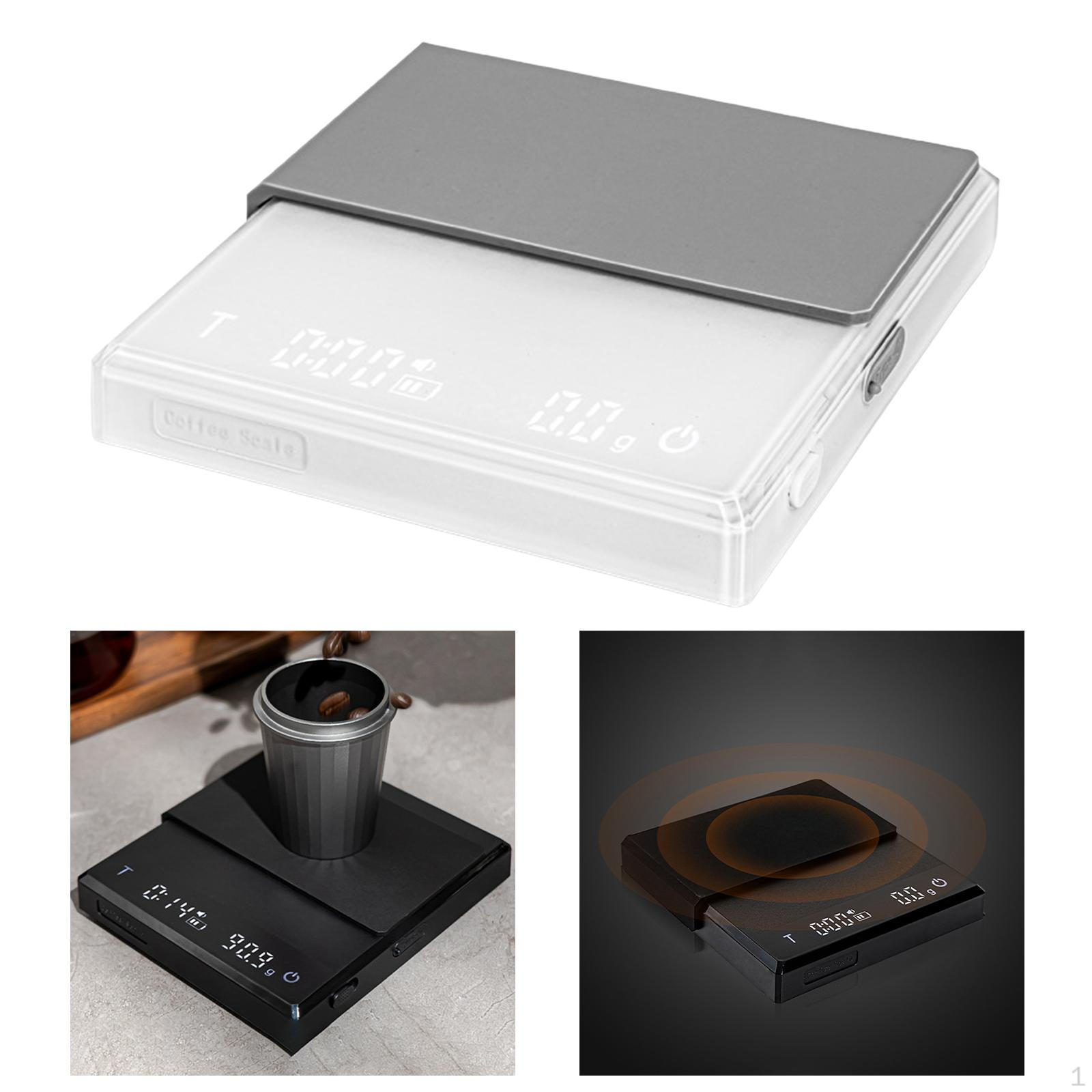 Coffee Scale with Timer Electronic Weighing Scale, USB Multifunction Touch Use Kitchen Small