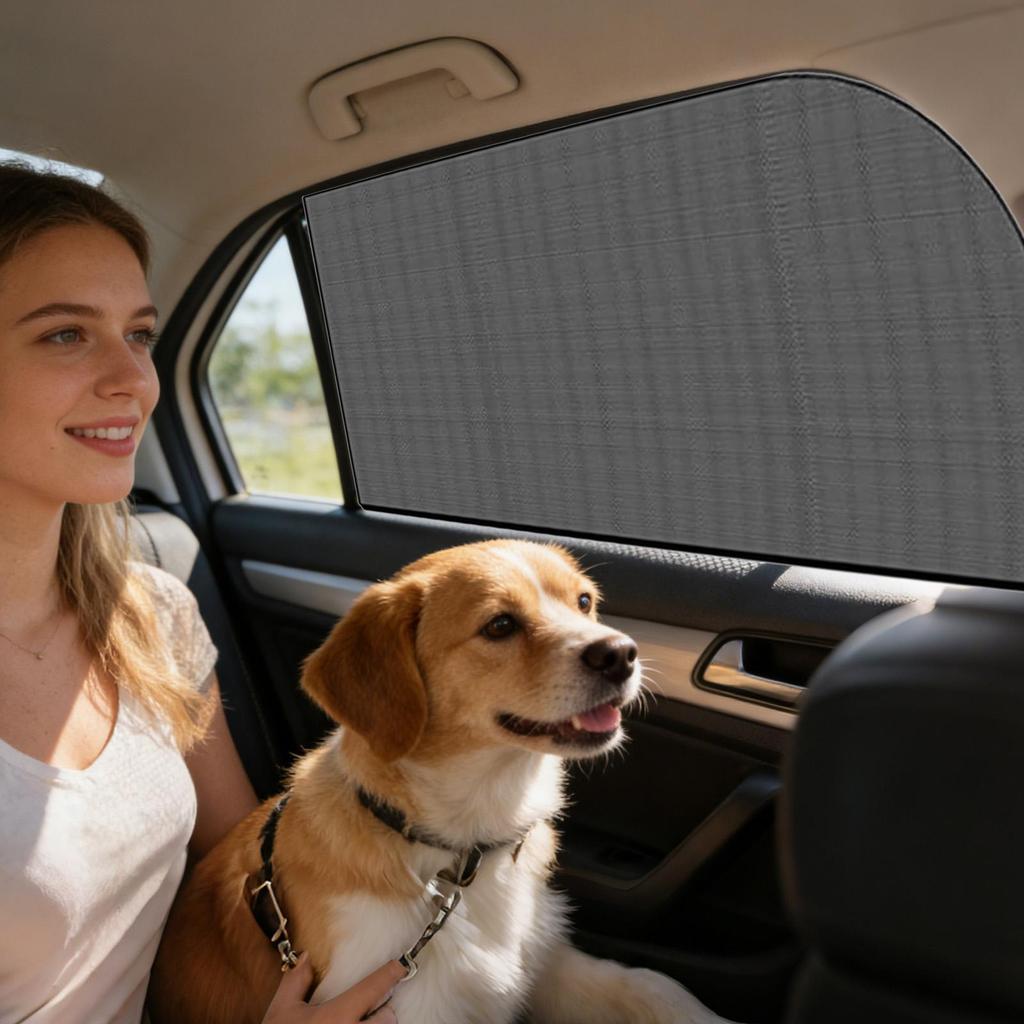 Car Window Sunshade Cover Summer UV Protection Car Side Front Rear Window Mesh Curtain Sunshade Protector Cover Auto Accessorie