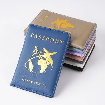 Copri Passaporto PU alla Moda Fermacarte in PU Porta Passaporto Porta Carta d'Identità Portafoglio da Viaggio Accessori da Viaggio