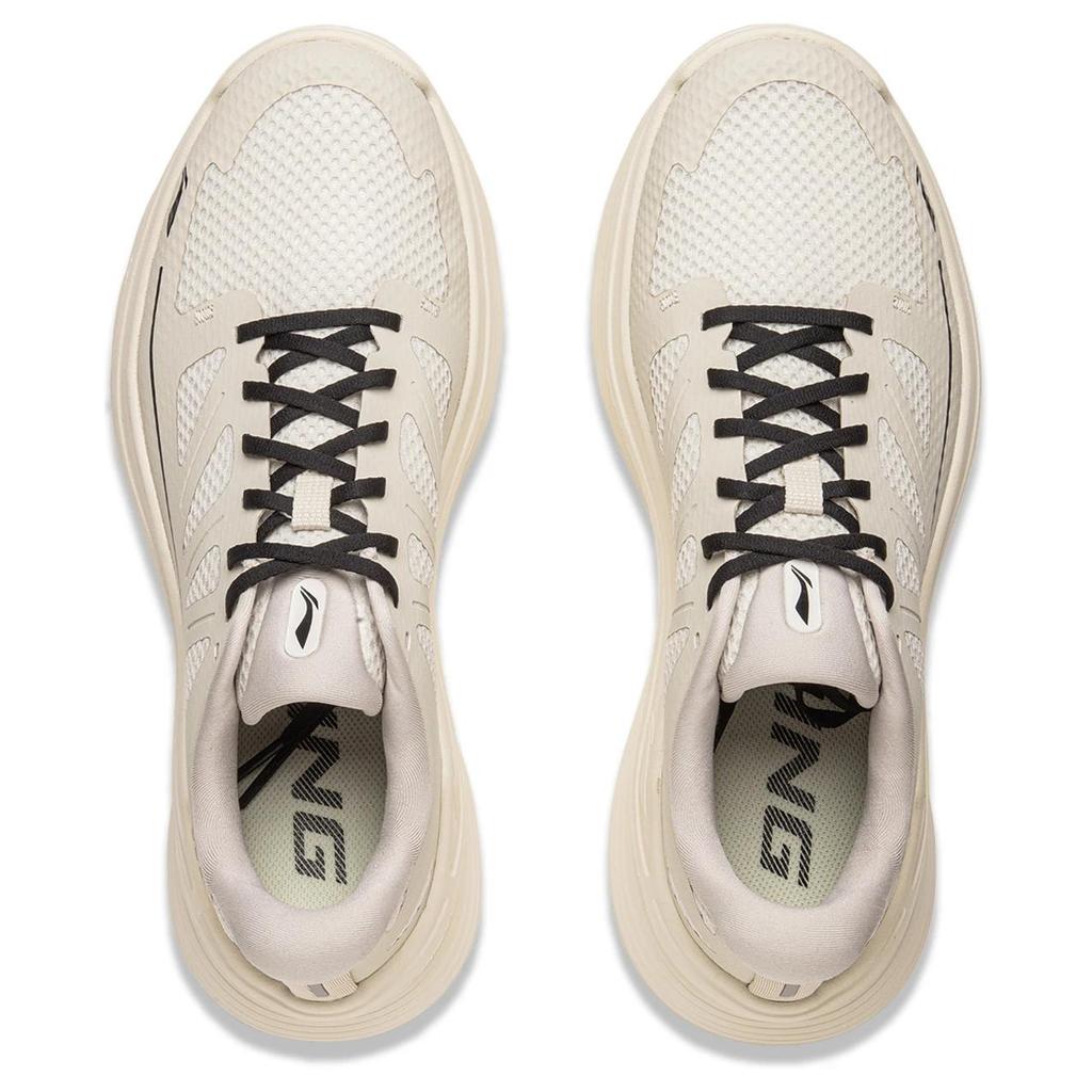 Lining Lingyue Refreshing Comfortable Shock Absorbing Wear Resistant Low Top Running Shoes Men sneaker Silver Gray ARSU097-4