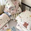 Lightweight Knitted Comforter Cute Cartoon Pattern Skin Friendly Thin Summer Quilt Air Conditioner Duvet for Home