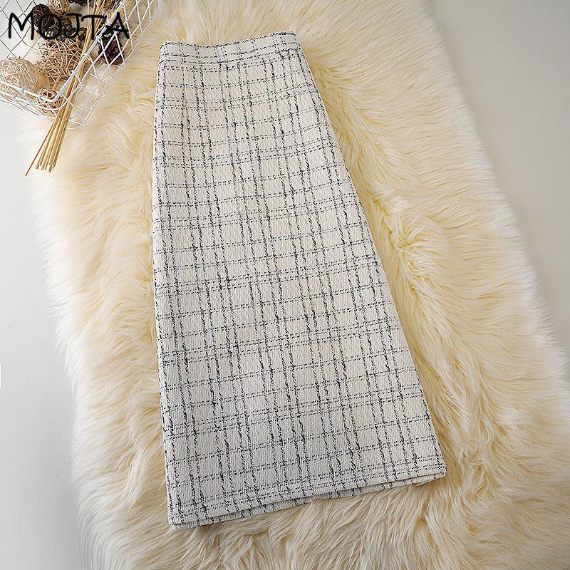 Женская элегантная повседневная офисная женская с высокой талией осенне-весенняя — фото 4