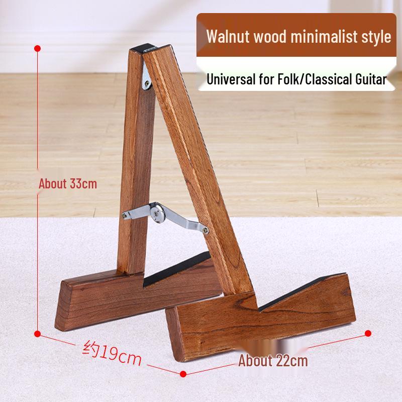 Supporto per Chitarra in Legno Massiccio - Porta Musica Verticale Folk & Classica