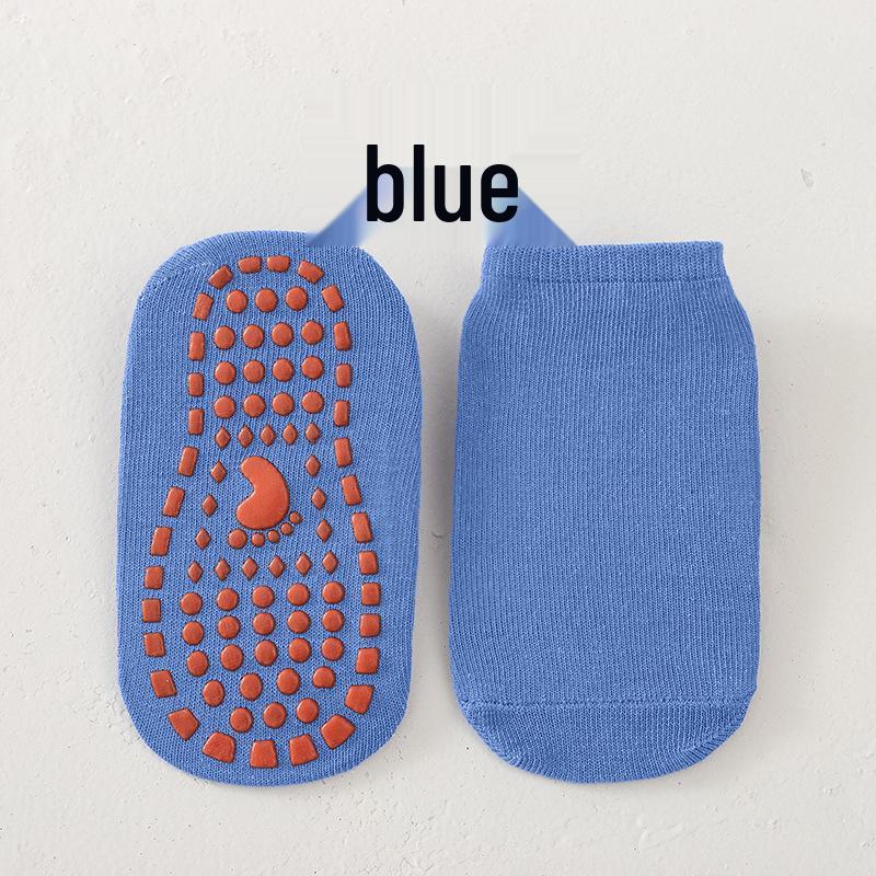 

Kids Non-Slip Dotted Socks for Baby, Toddler & Child - Ideal for Playgrounds, Trampolines, Yoga & More 1-4 years (Under Size 28) синій