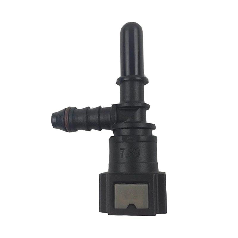 5Pcs High Quality Automotive Fuel Line 7.89 ID6 F-Type 180 Degree Straight Coupling Female Quick Connector