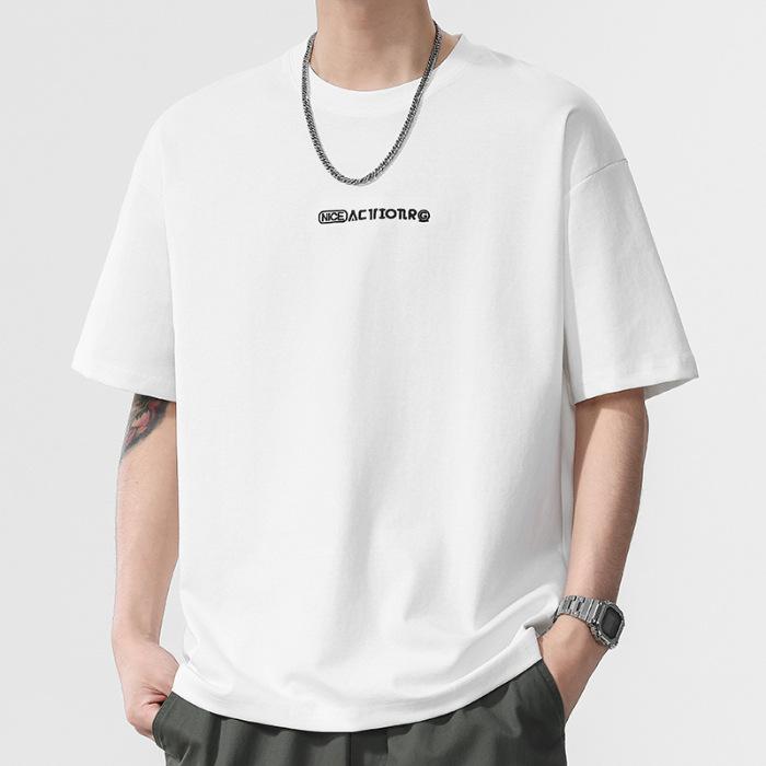 New Summer Men's Round Neck Short T-shirt Short Sleeve Thin Casual Youth Half-sleeved Shirt