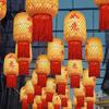 Antique-Style Bamboo Lantern for Outdoor Scenic Areas, Night Markets, Teahouses, Inns, and Hot Pot Restaurants; Customizable with Text.