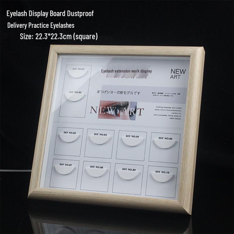 Eyelash Palette and Display Case - Dustproof Acrylic Showcase for Grafted Eyelashes