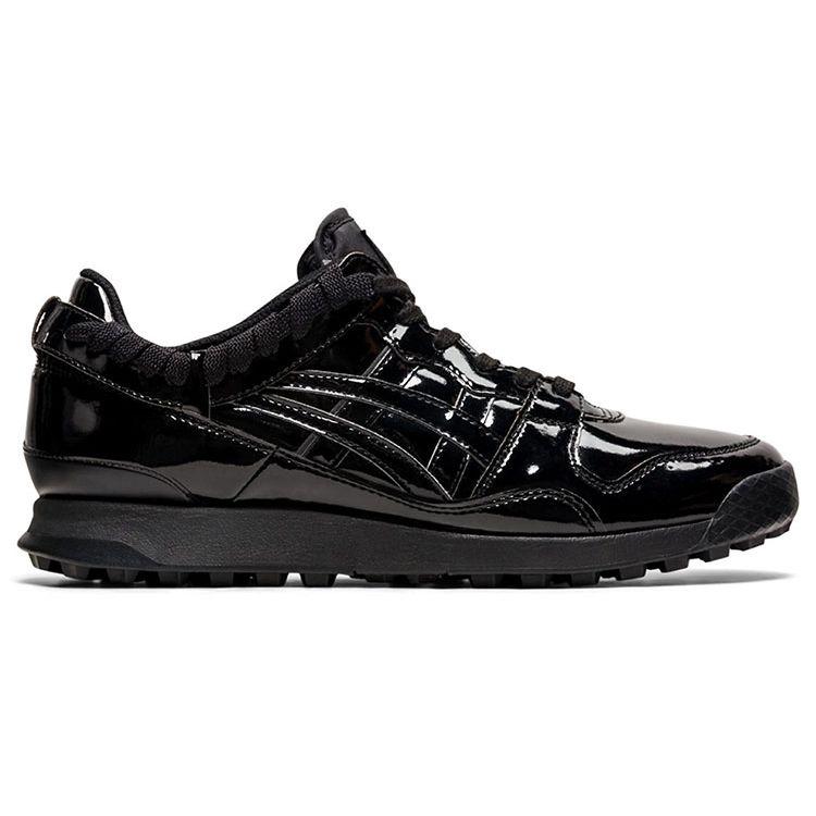 Onitsuka Tiger Horizonia Trend Mesh Leather Cushioning Breathable Support Low Top Running Shoes Unisex sneaker Bright-Black 1183B506-001