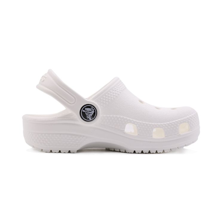 Crocs Classic Clogs Fashion Beach Shoes Kids Footwear White 204536-100