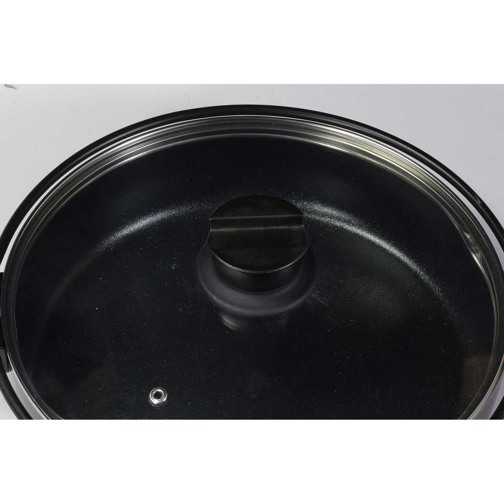 Bestco IH Sukiyaki Pot with Glass Lid, 26cm, Diamond Coated, NQ-0063, Bistro Festa