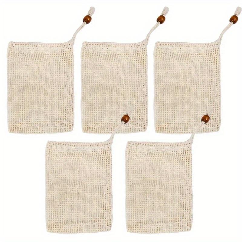 

5Pcs Soap Foaming Net Mesh Bags Bath Washing Tools Body Cleaning Bubble Helper Mesh Deep Cleaning Delicate Foam Cotton Net