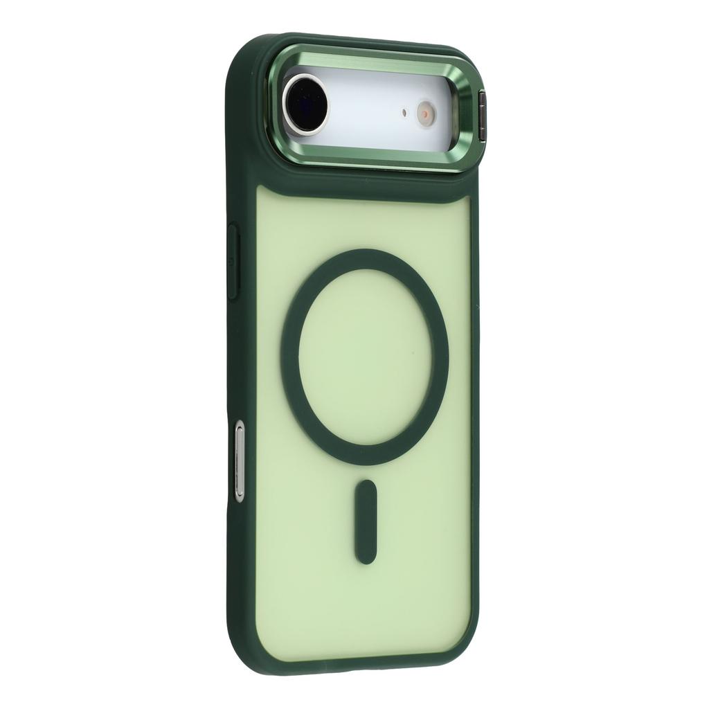 For iPhone Air Case Compatible with MagSafe Lens Kickstand TPU + PC Matte Phone Cover