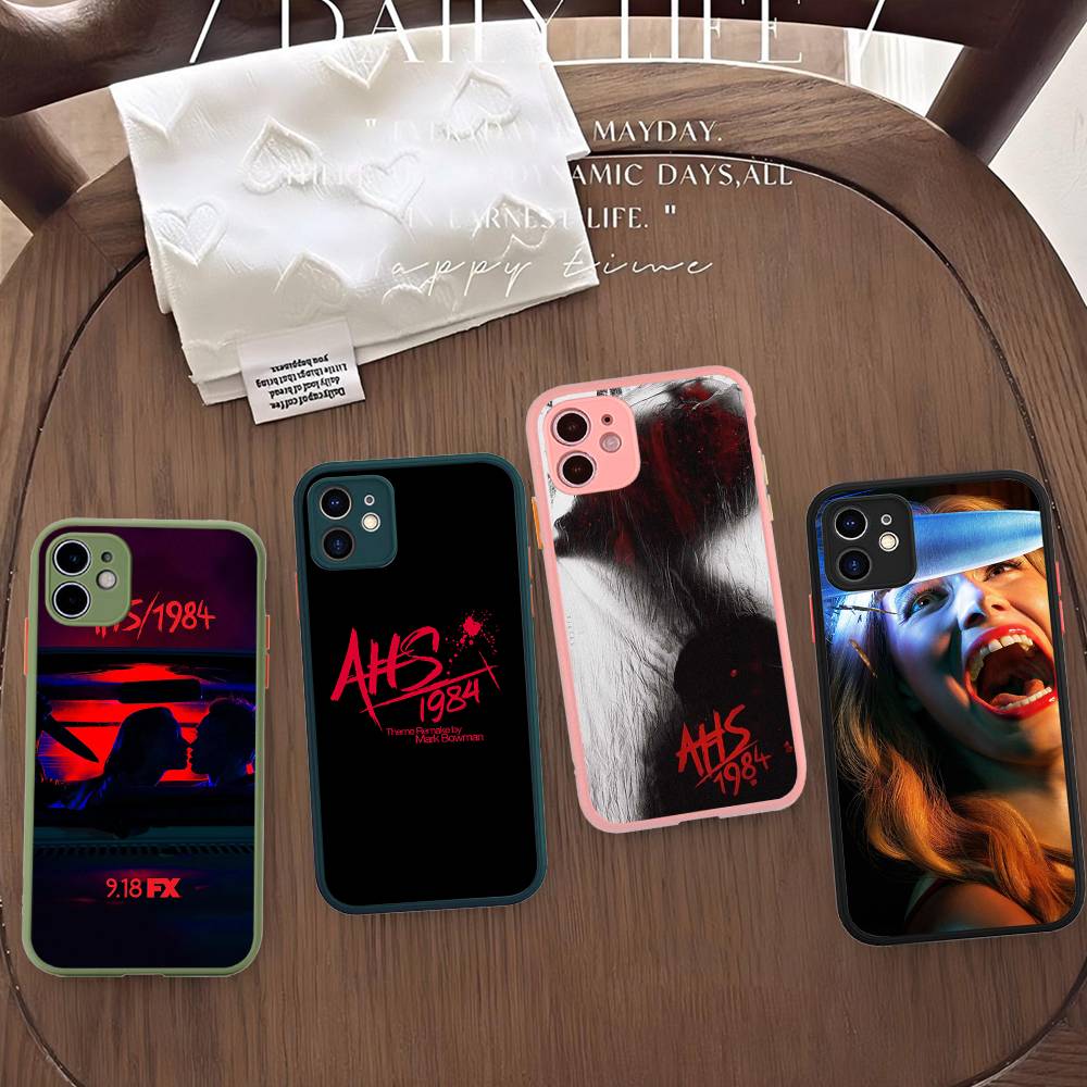 American Horror Story AHS 1984 Matte Translucent Phone Case For Iphone 16 ProMax 15 14 13 12 11 X XS PRO Plus