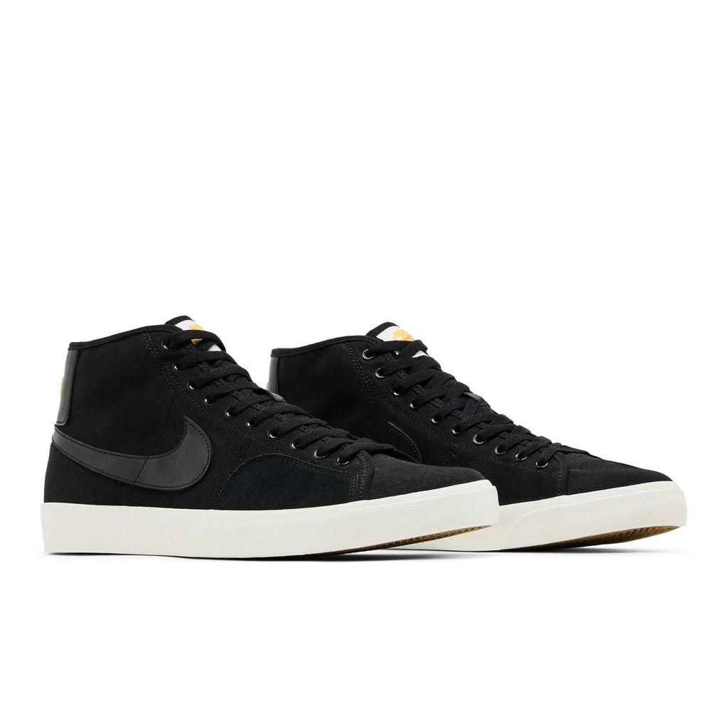 Nike Blazer Court Mid Premium SB 'Black' (Unisex) Black / Black / Sail / Black Skateboard Shoes DH7479 001