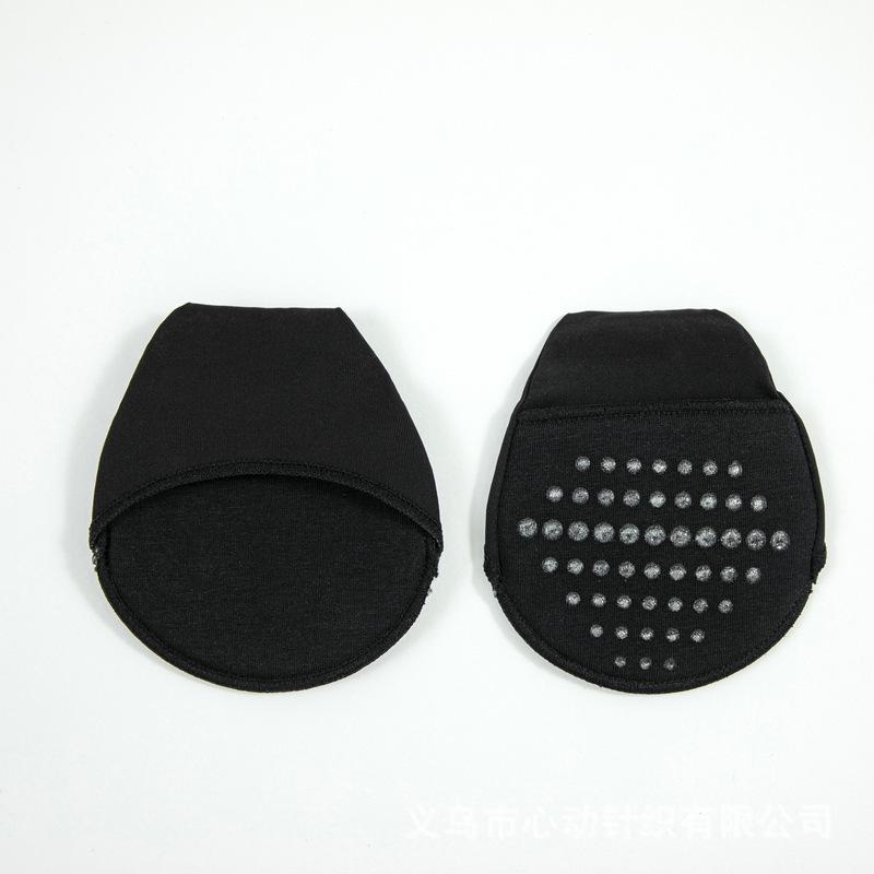

Women s Non-Slip, Low-Cut Half-Sole Socks for High Heels - Invisible, Pain-Reducing, Thin Forefoot Pads One Size чорний