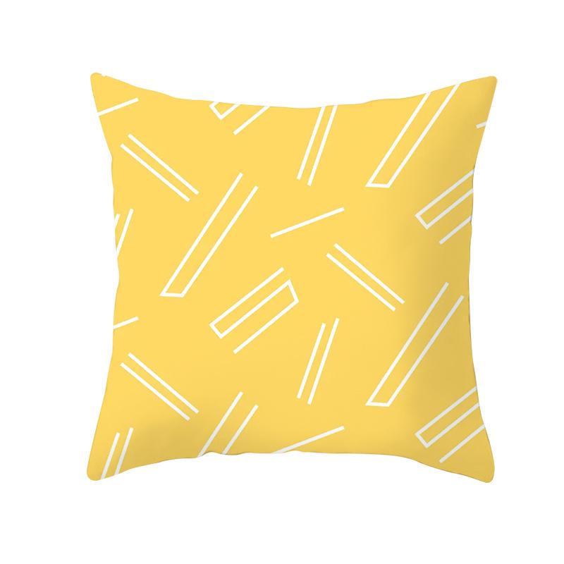 Summer Lemon Pillowcase Pineapple Leaf Peach Skin Velvet Home Living Room Bedroom Pillowcase