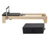 VEVOR Pilates Reformer Machine, Wooden Pilates Workout Equipment for Home Gym Studio Use, Pilates Bed with Dual Resistance- Spring & Cord