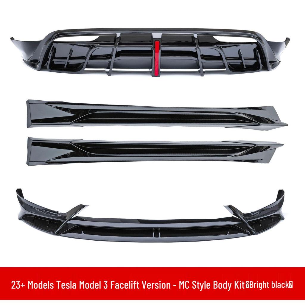 Tesla Model 3 Facelift 2023 Side Skirts, Front Splitter, Body Kit, Rear Spoiler, Rear Diffuser - Undamaged
