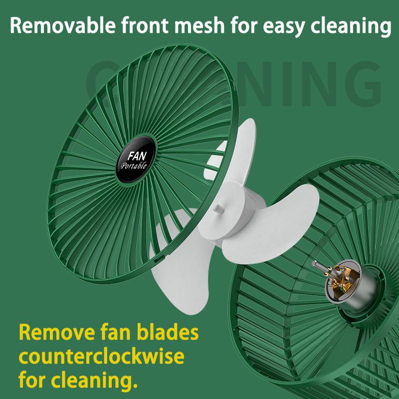 Foldable Fan Portable Silencioso Floor Fan Ventilador Portatil USB Rechargeable Third Gear Summer Table Desk Outdoor Camping Fan