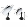 2Pcs Car Auxiliary Mirror Wide Angle 360 Degree Adjustable Auto HD Convex Rearview Rimless Mirrors Car Styling Parts