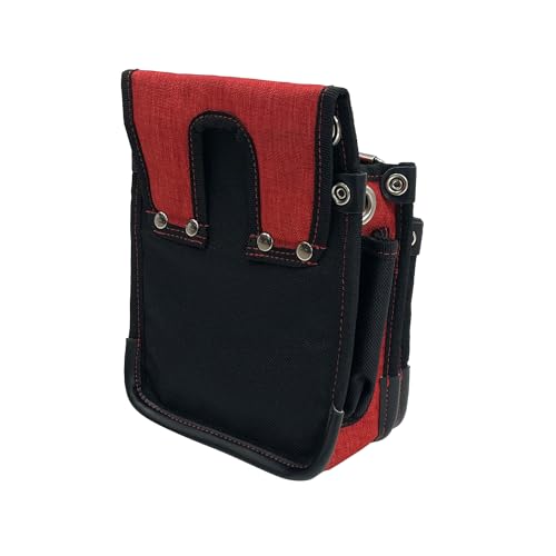 SK11 SPIDER Tobi Waist Pouch, Small, Thin, Crush-Resistant Accordion Construction, with Stretch Interior Pocket, 180mm W x 230mm H x 100mm D (SPD-RD-4