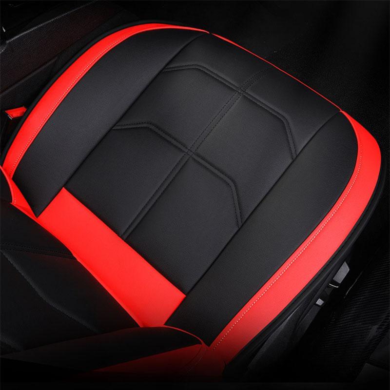 Neuer wasserdichter, langlebiger, atmungsaktiver Universalschutz für Vordersitzkissen, PU-Leder, vollständiger Vordersitzbezug (Nur Sitzbezug)