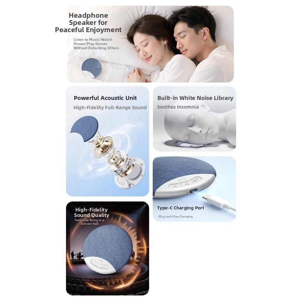 Sleep Aid Under Pillow Bluetooth Speaker Bluetooth 5.3 Sound Machine Deep Sleep Use