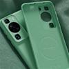 For Wireless Charging Magsafe Soft Liquid Silicone Phone Case For Huawei P60 P50 P40 Pro Magnetic Slim Skin Protection Cover