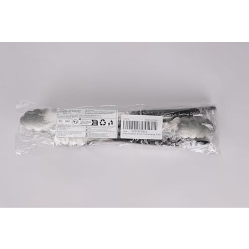 Hotec Stainless Steel Kitchen Tongs, 3-7", 9", 12", Locking Metal Food Tongs for Cooking, Serving, BBQ, and Grilling with Non-Slip Grip