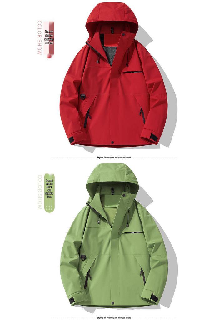 High-Quality Men's and Women's Windproof Waterproof Outdoor Jackets for Spring and Autumn Mountaineering
