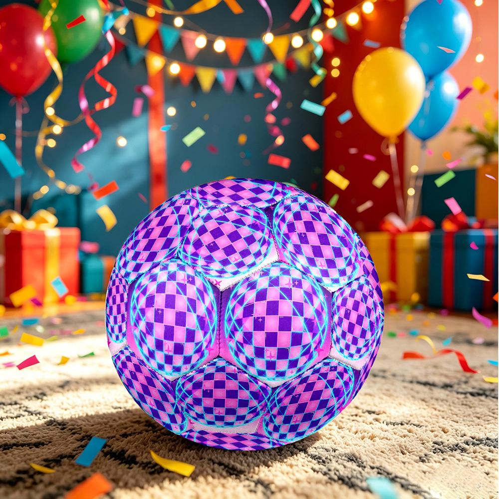 1 ud. Ambiente de Bola de Discoteca Tamaño 5 Balón de Fútbol Partido Profesional Entrenamiento Fútbol Balón para Deportes de Interior y Exterior Ligero Duradero c6532