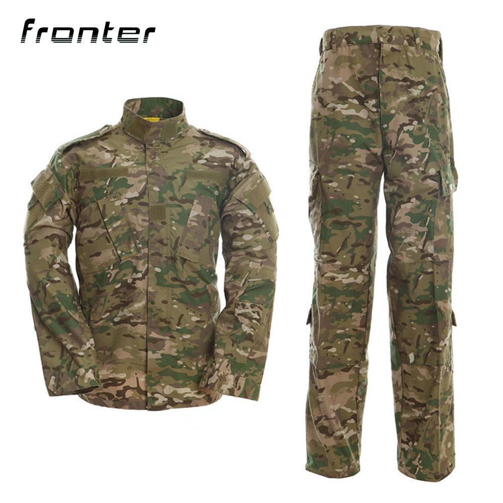 Fordan ACU second generation foreign camouflage kit + outdoor scratch resistant training clothing for camouflage enthusiasts