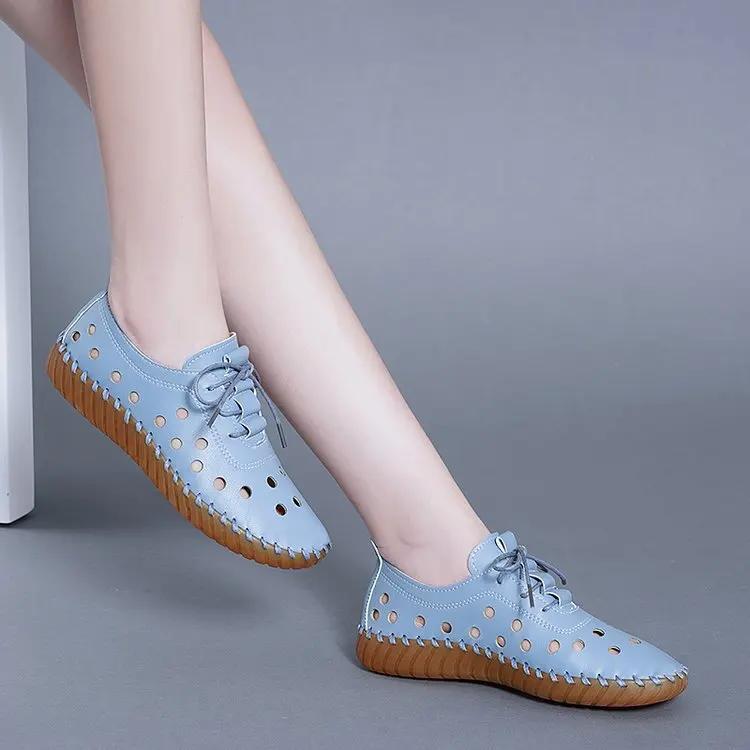fashion Summer Women Shoes 2024 New Soft Sole Shoes Tendon Sole Sandals Flat Casual Fashionable Mom Shoes Zapatos De Mujer