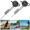 2PCS 10G 20G 30G 50G Screw Fixed Jig Soft Sinkers Fishing Lures Bait Tool Accessory