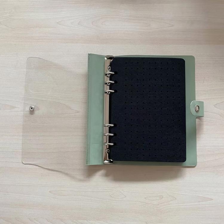 8 Pages Pin Collection Organizer Book Travel Friendly Display Album with Felt and Clear Cover Suitable for Brooches